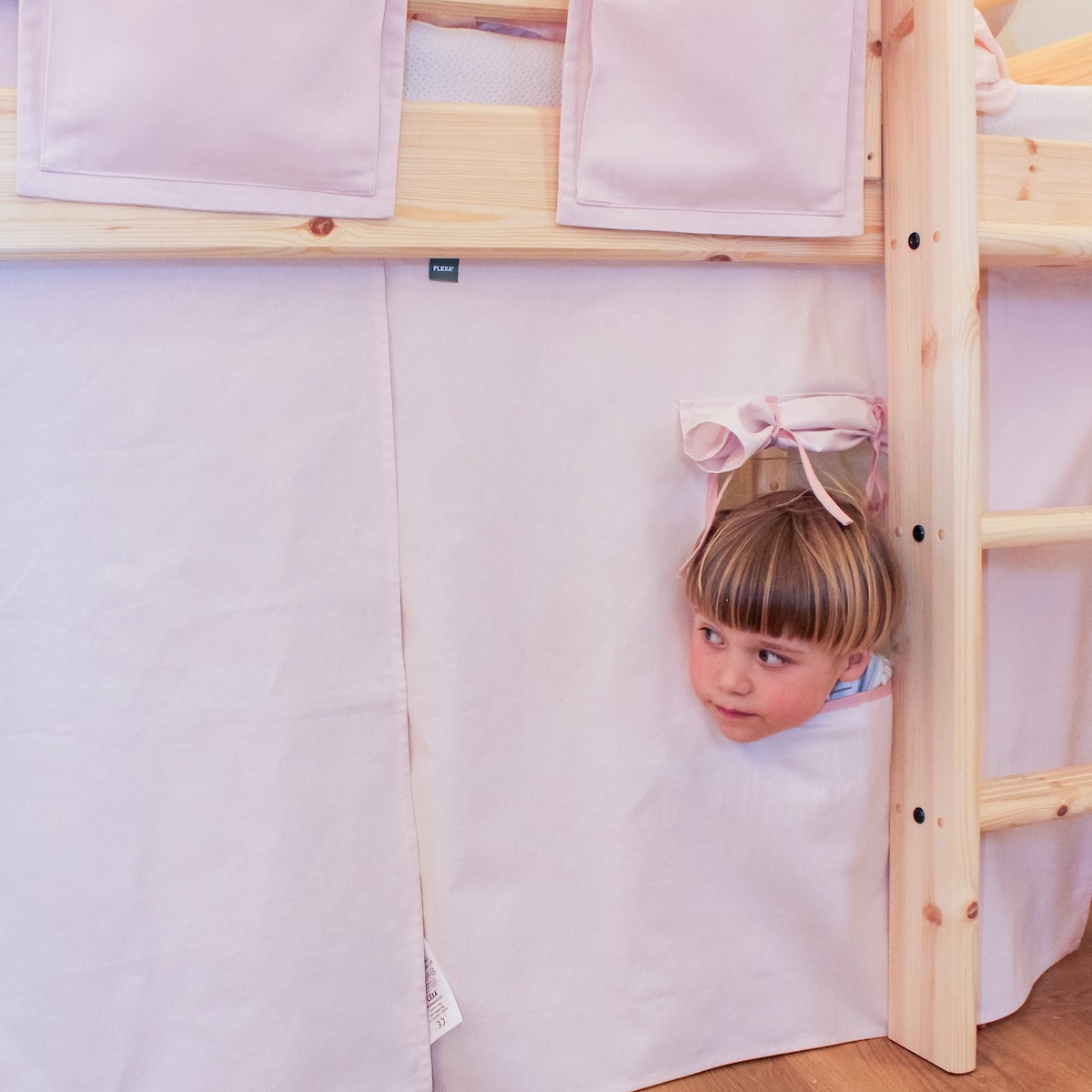 Rideau de jeu lit enfant DAWN Flexa mauve morn