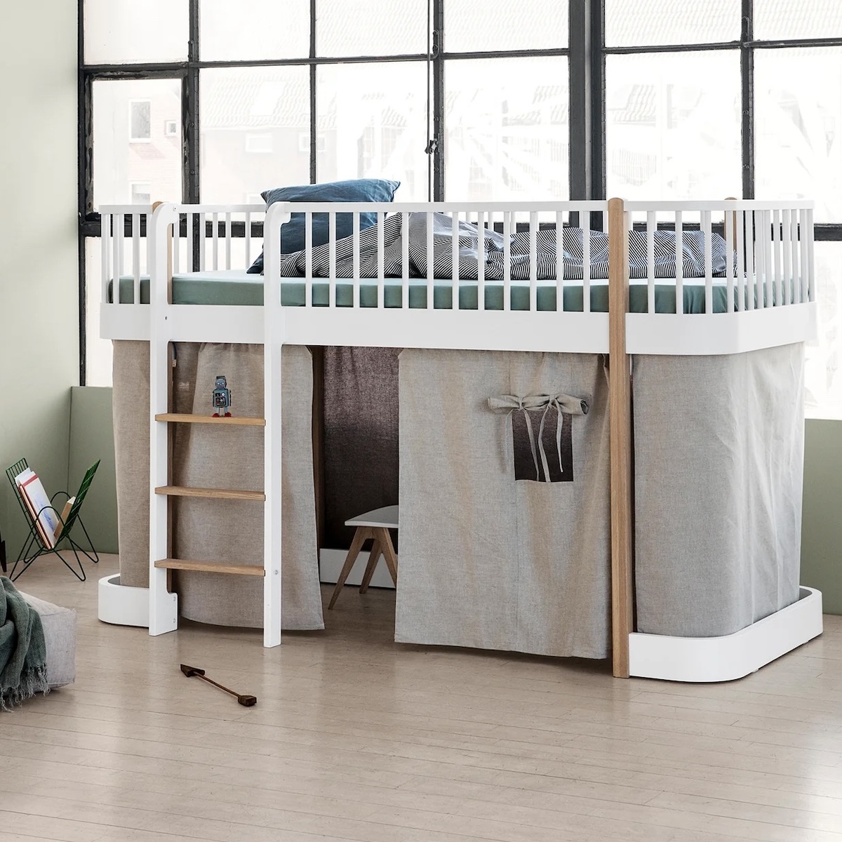 Rideau lit WOOD MINI+ Oliver Furniture nature