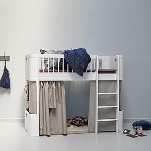 Rideau lit WOOD MINI+ Oliver Furniture rose
