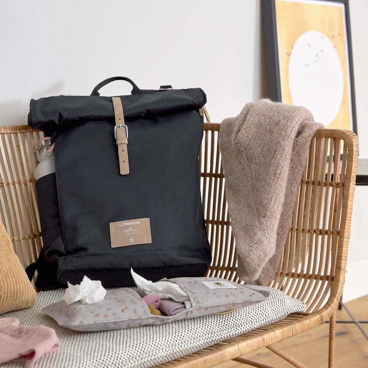 Sac à dos à langer GRE ROLLTOP Laessig night blue 