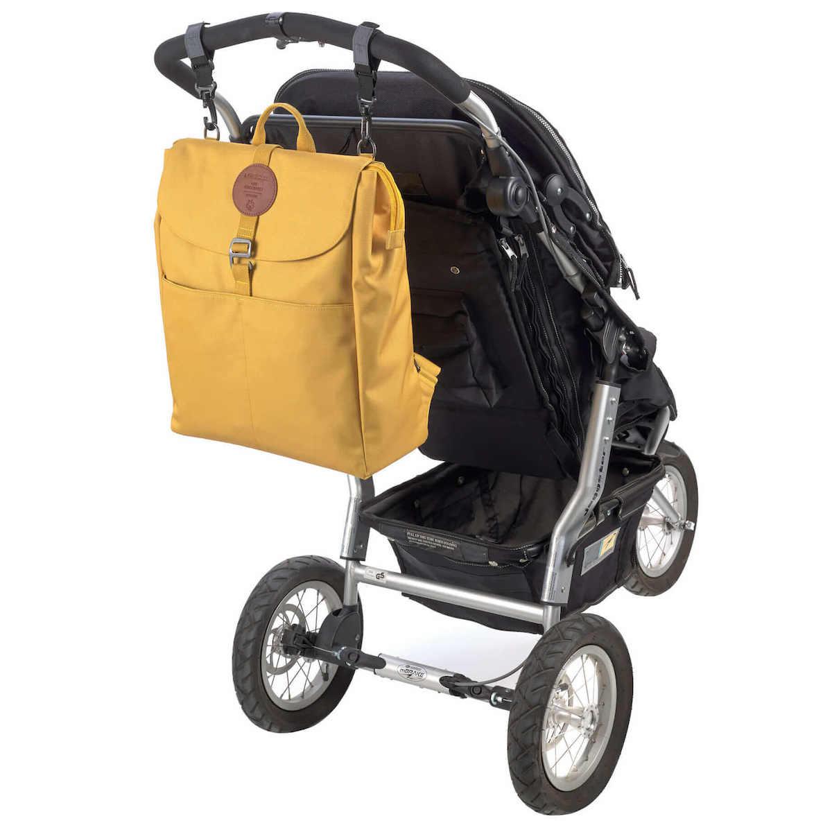 Sac à dos à langer GREEN LABEL Laessig Adventure lemon curry