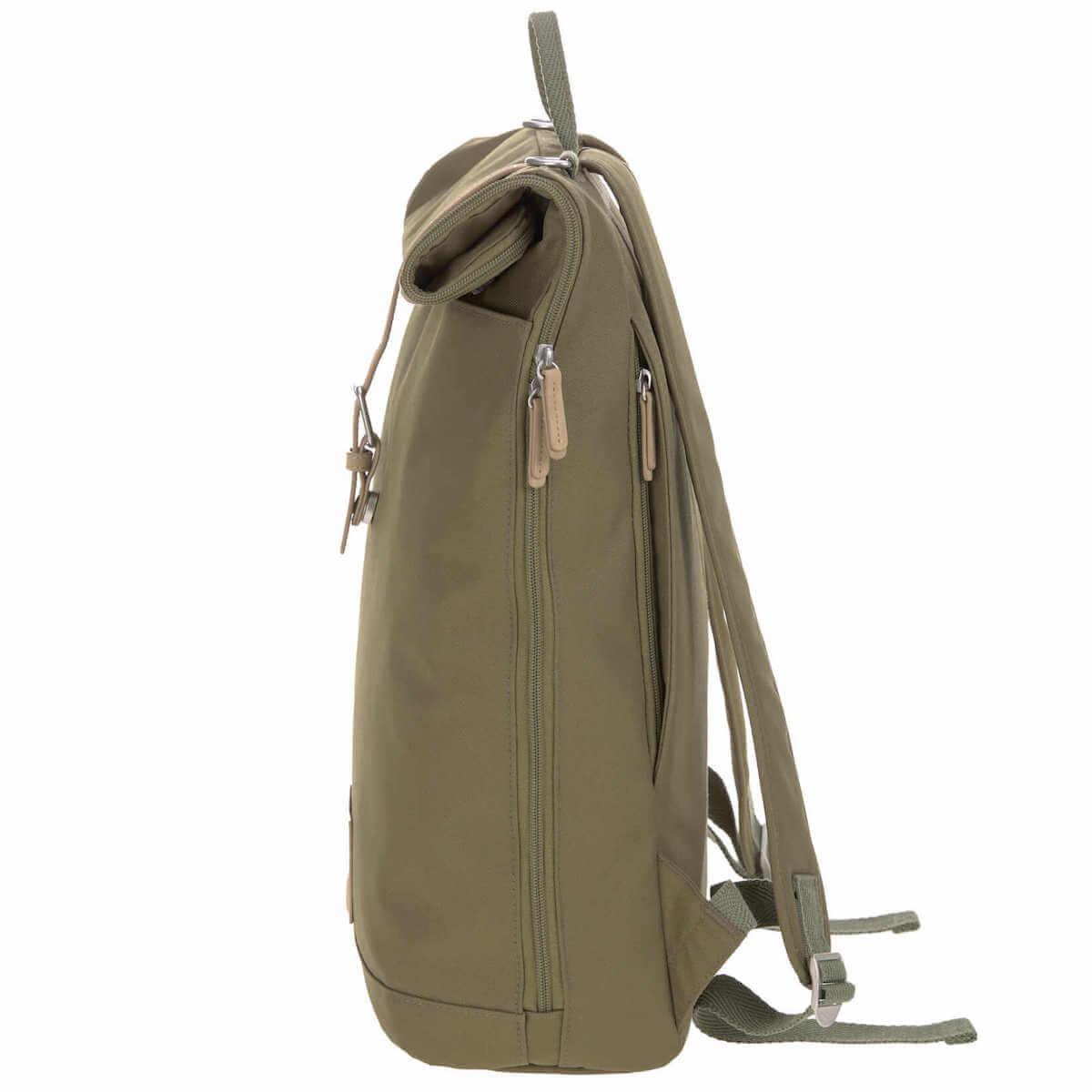 Sac à dos à langer ROLLTOP Laessig olive