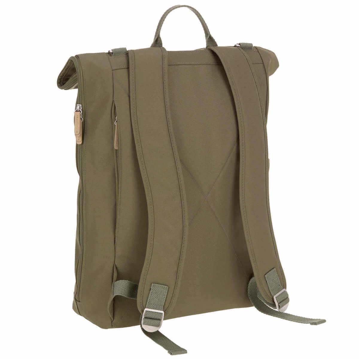 Sac à dos à langer ROLLTOP Laessig olive