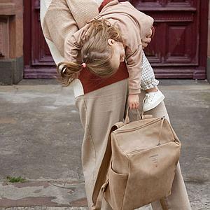 Sac à dos à langer TEN Laessig camel