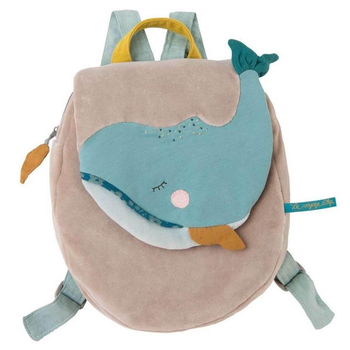 Sac à dos baleine LE VOYAGE D'OLGA Moulin Roty