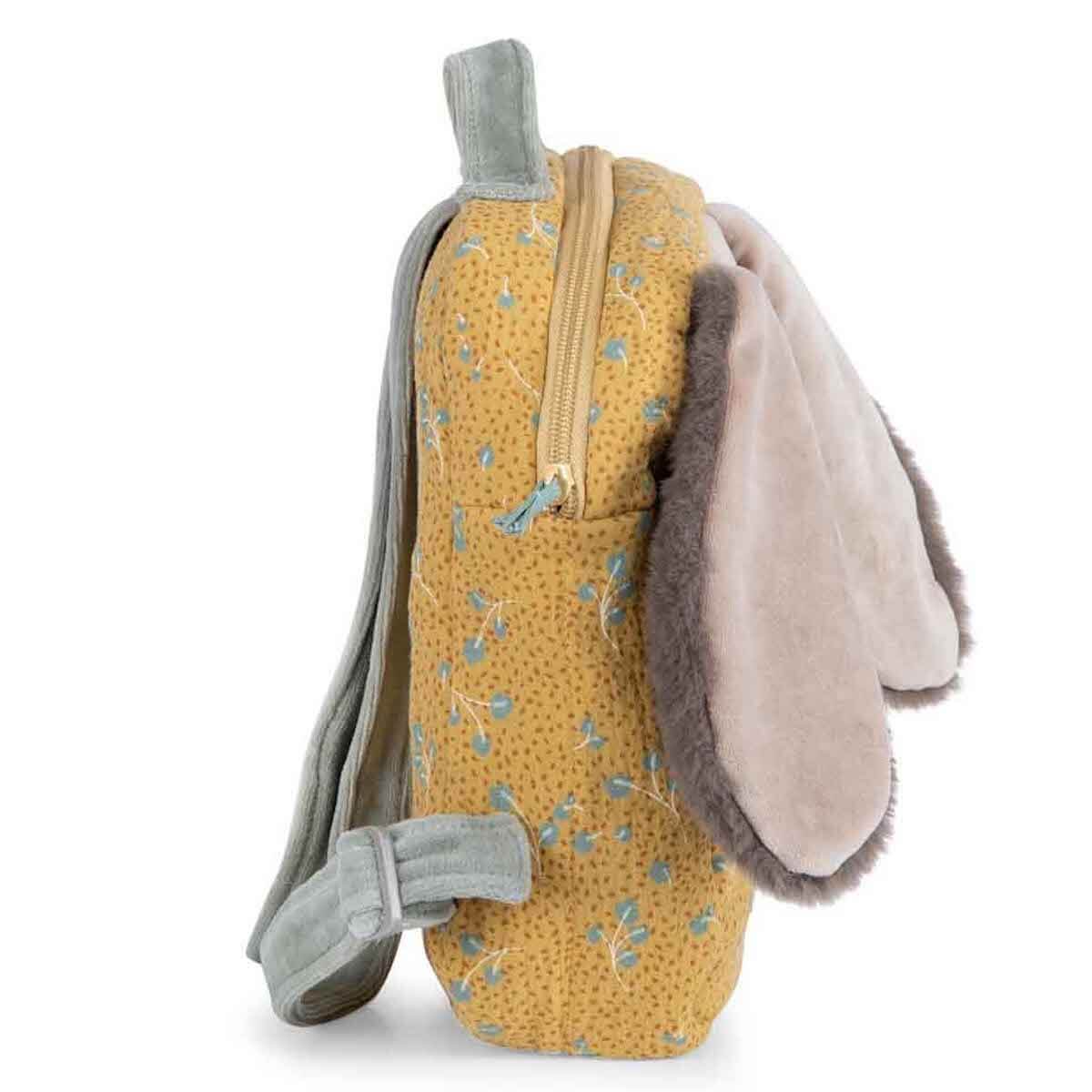Sac à dos lapin TROIS PETITS LAPINS Moulin Roty ocre