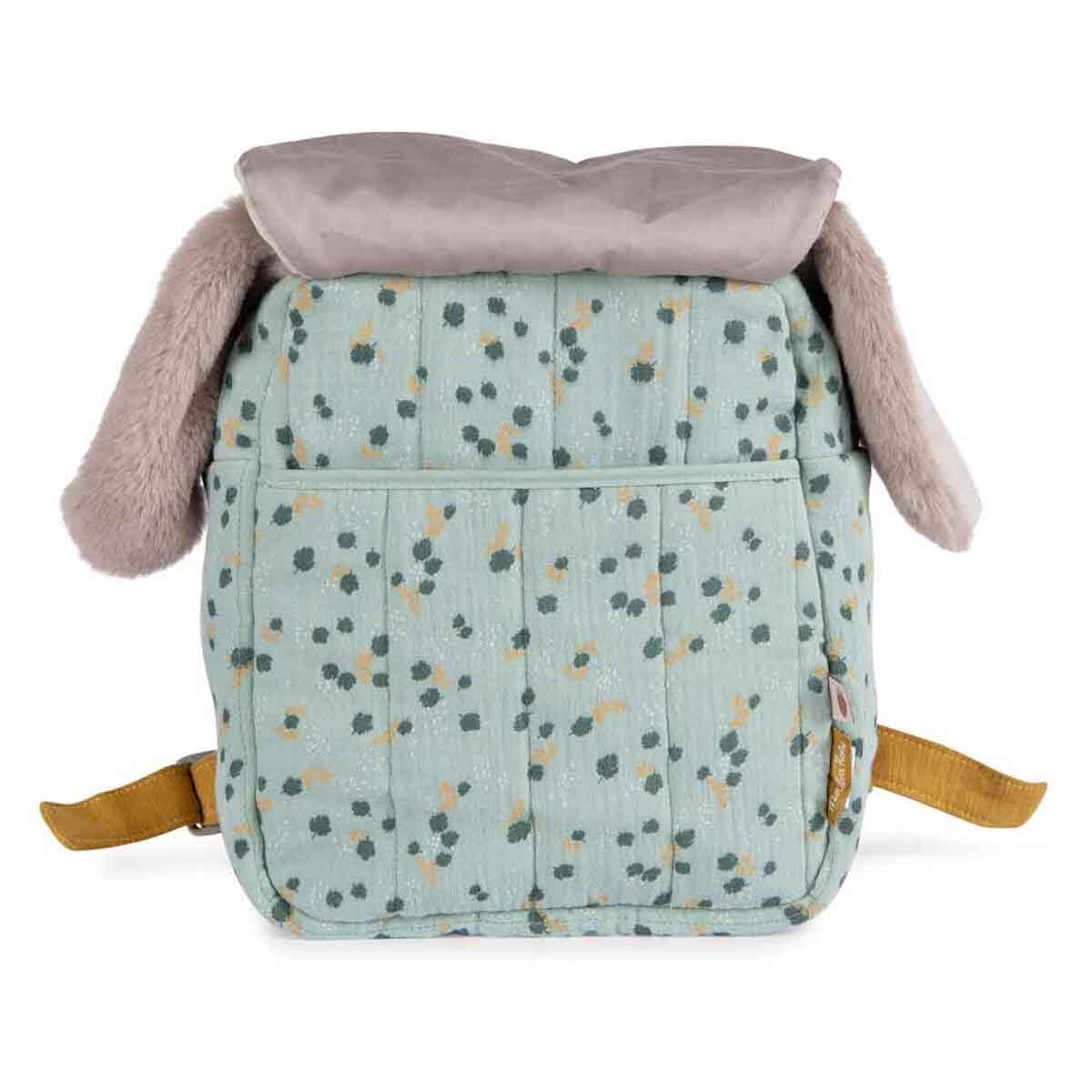 Sac à dos lapin TROIS PETITS LAPINS Moulin Roty sauge