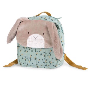 Sac à dos lapin TROIS PETITS LAPINS Moulin Roty sauge