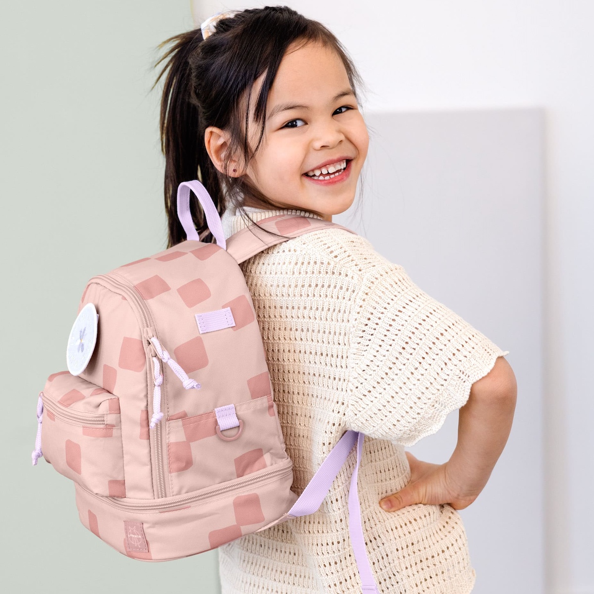 Sac à dos Mini PATTERN PARTY Laessig rose
