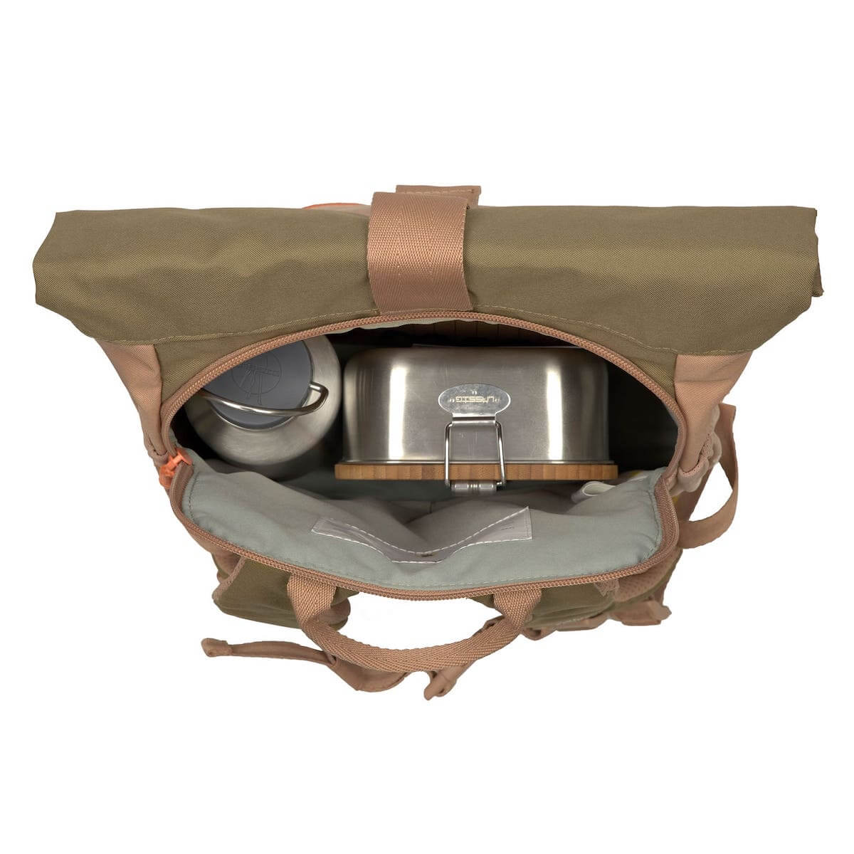 Sac à dos MINI ROLLTOP Laessig hazelnut