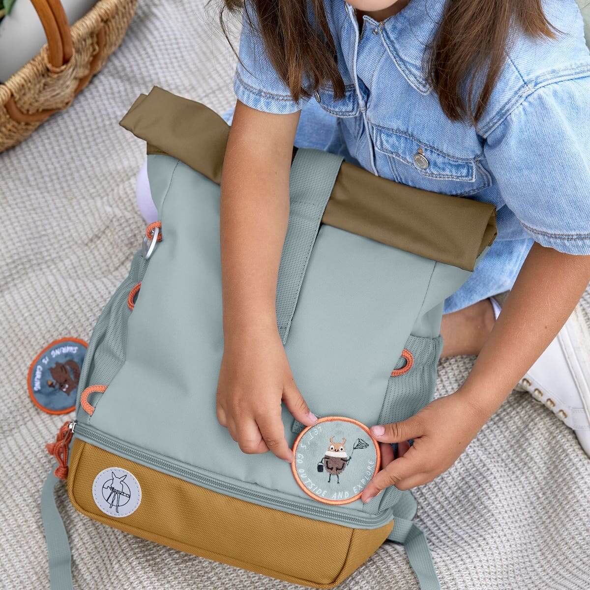 Sac à dos MINI ROLLTOP Laessig light blue