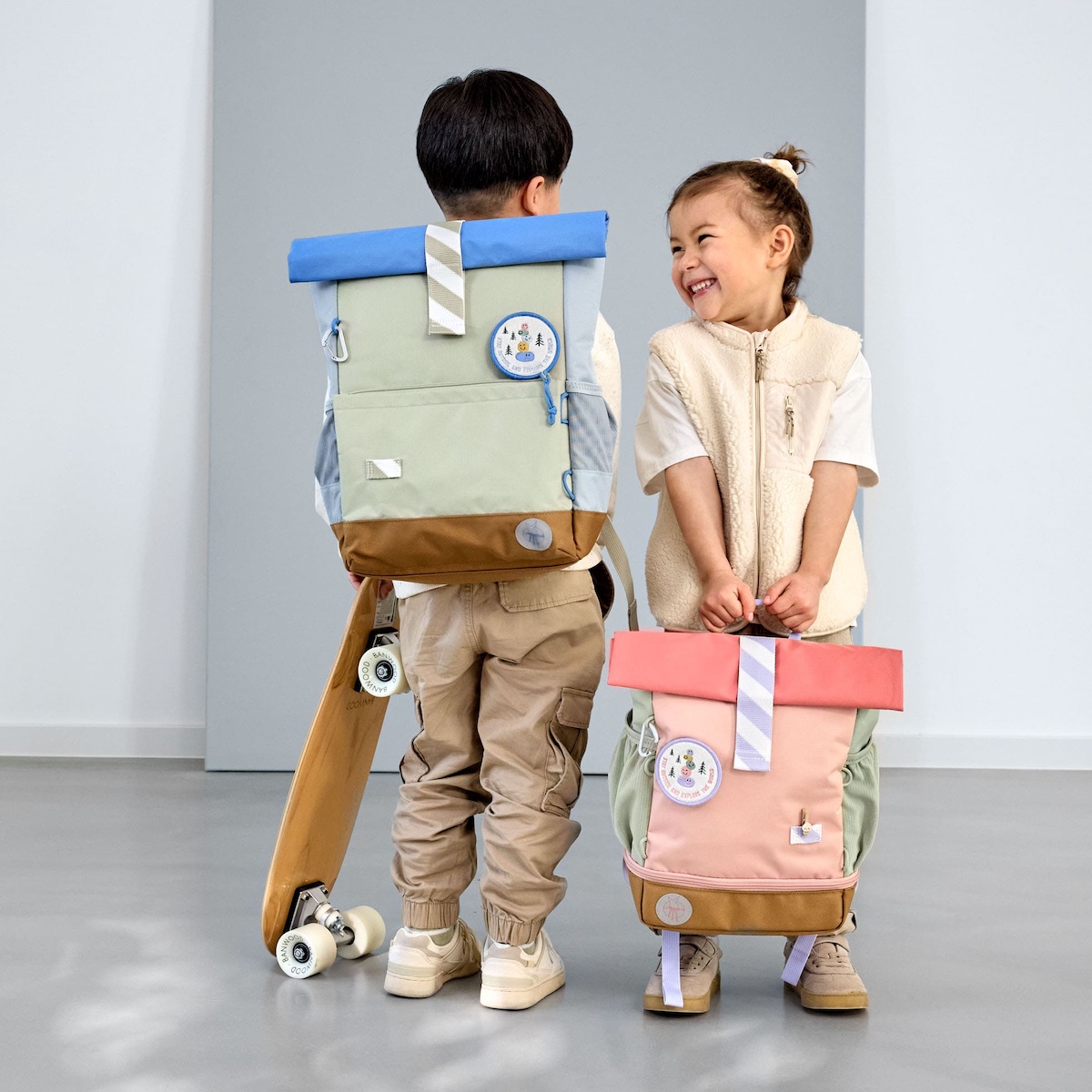 Sac à dos Mini Rolltop SUNNY EXPLORER Laessig rose pink