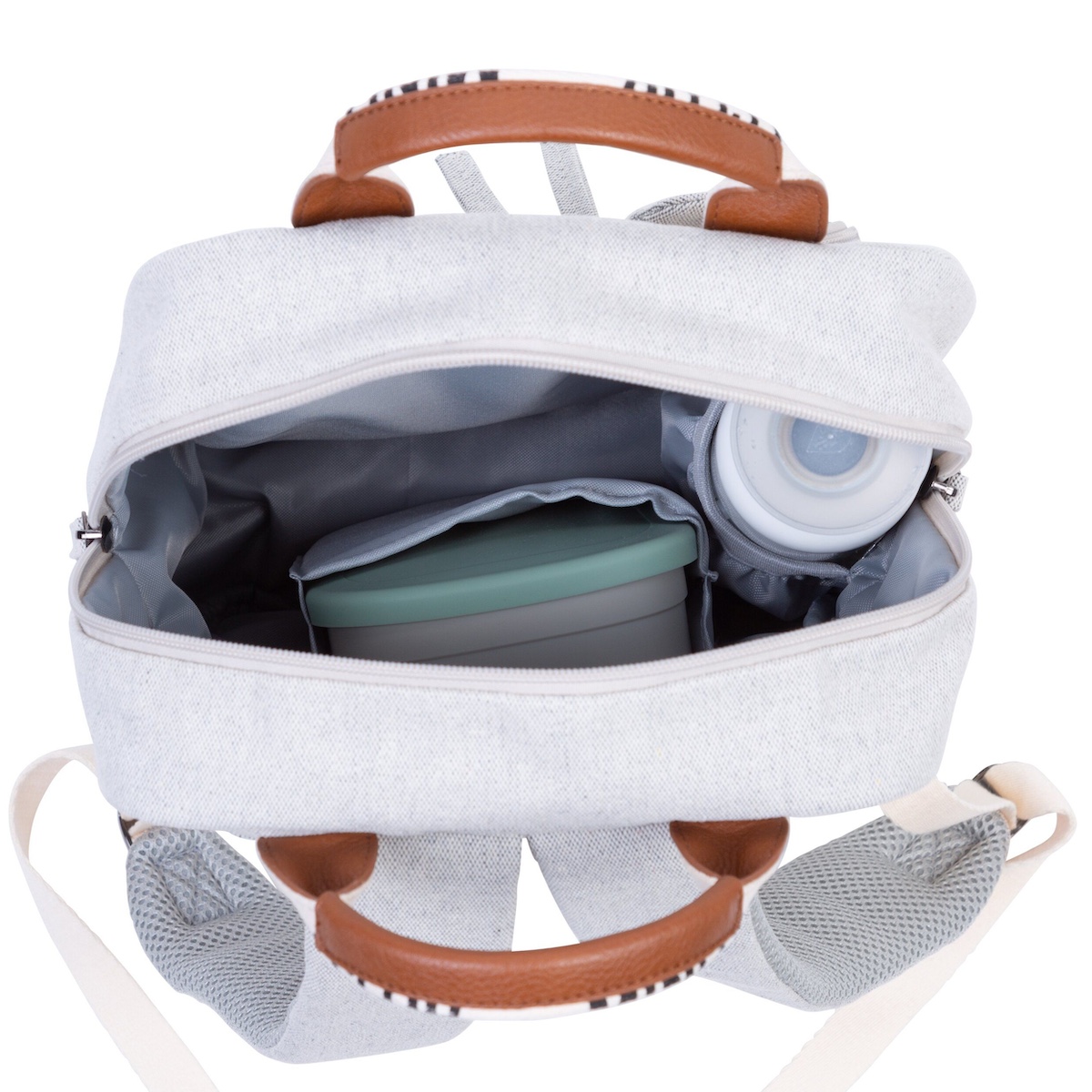Sac à dos mini SIGNATURE Childhome canvas off-white