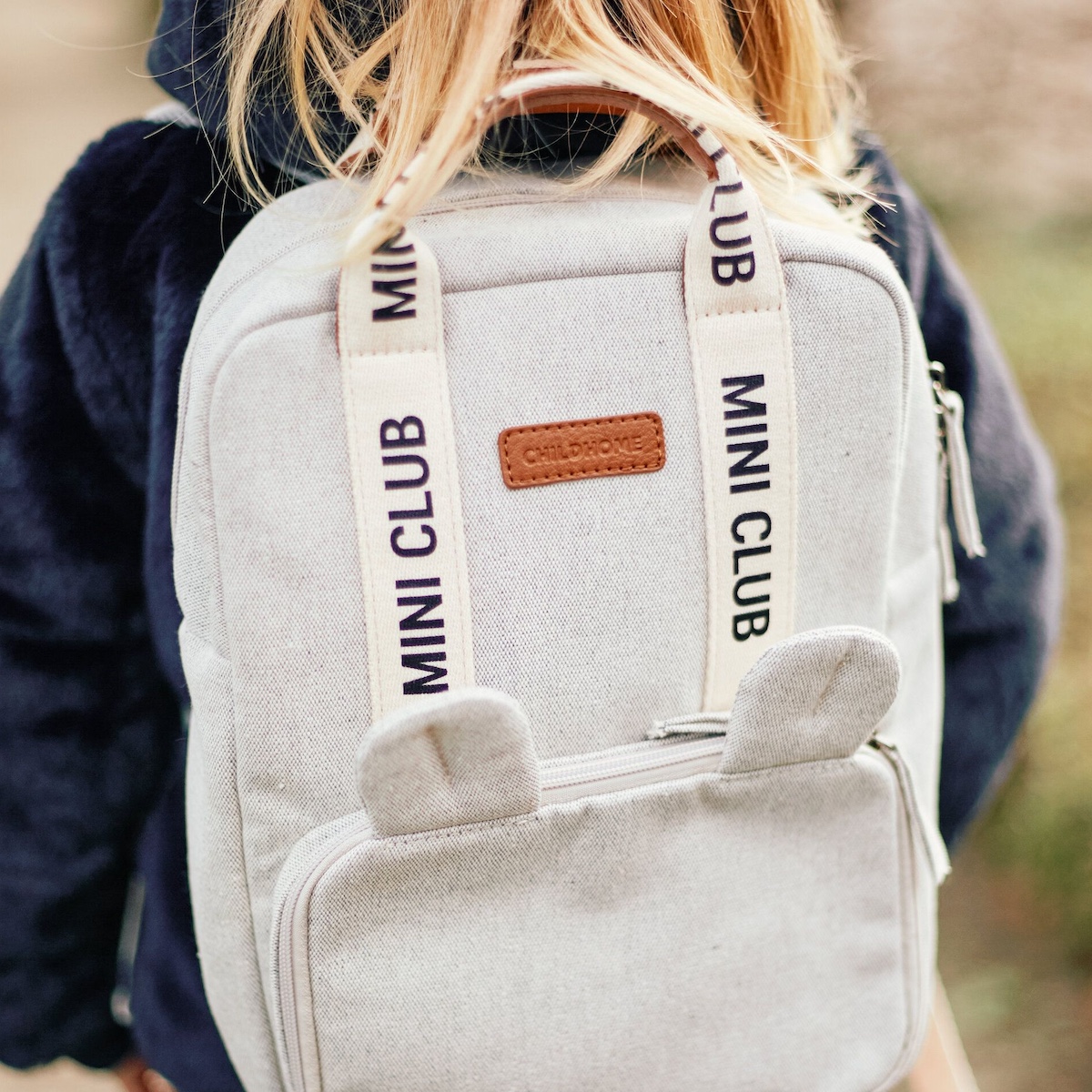 Sac à dos mini SIGNATURE Childhome canvas off-white