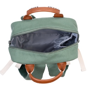 Sac à dos mini SIGNATURE Childhome canvas vert