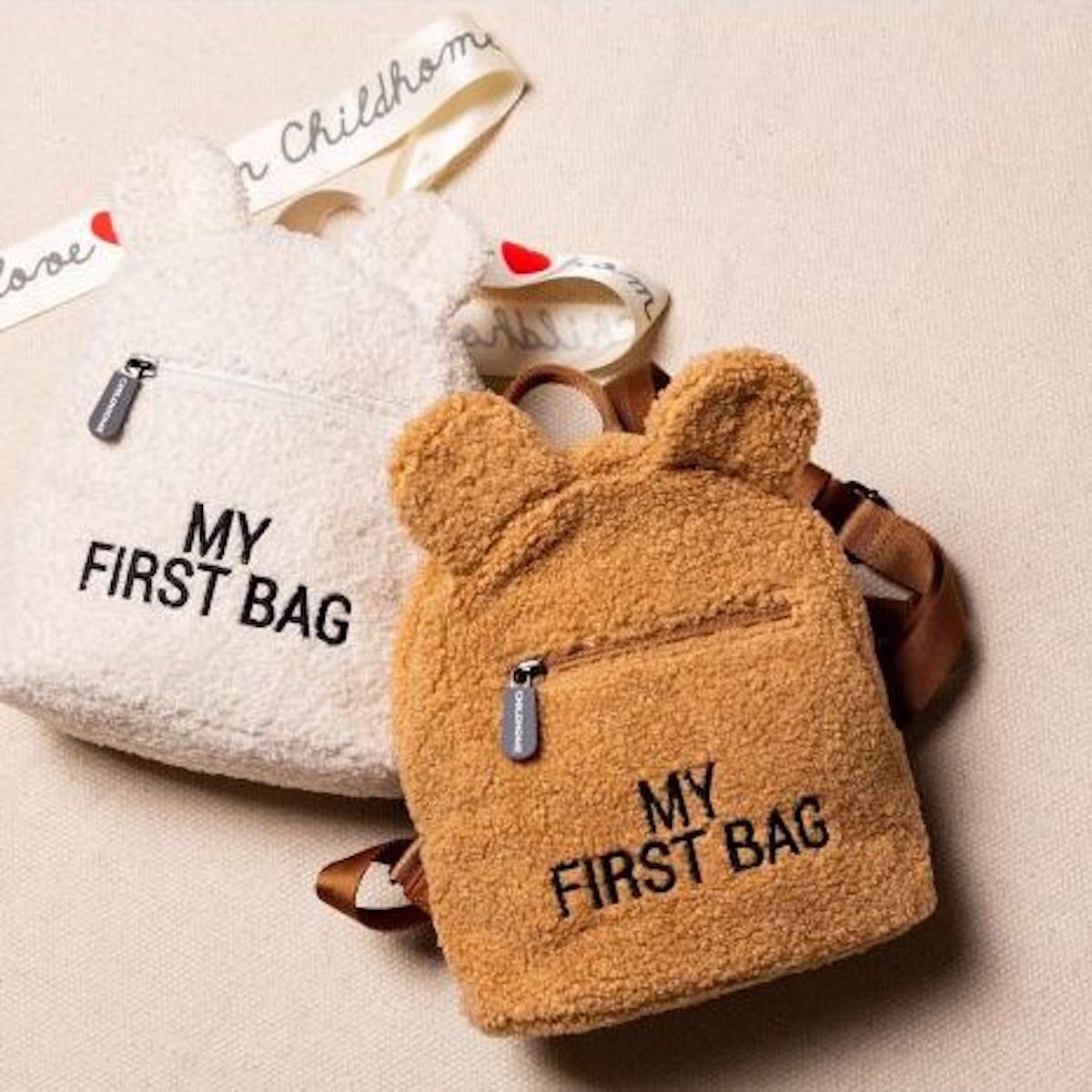 Sac à dos MY FIRST BAG Childhome teddy-brun