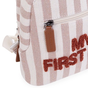 Sac à dos MY FIRST BAG RAYURES Childhome nunde Terracotta