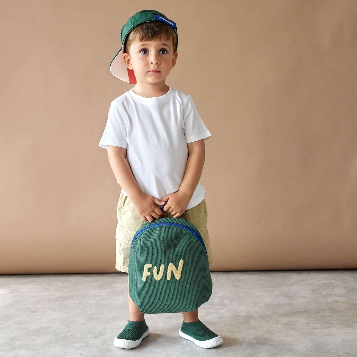 Sac à dos TINY CORD LITTLE GANG Laessig Fun ocean green