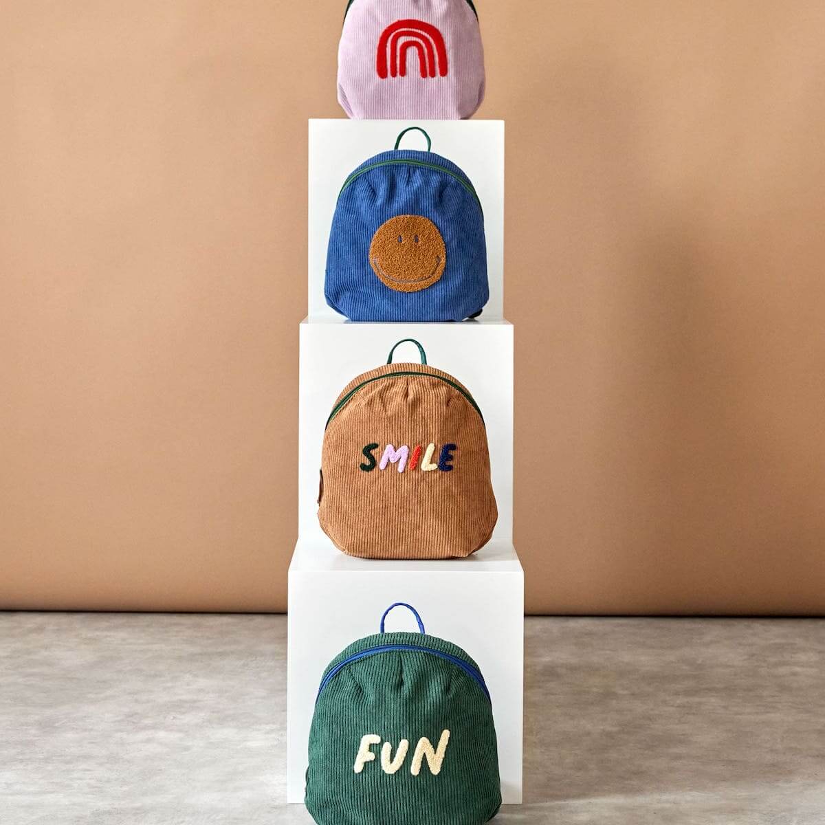 Sac à dos TINY CORD LITTLE GANG Laessig Fun ocean green