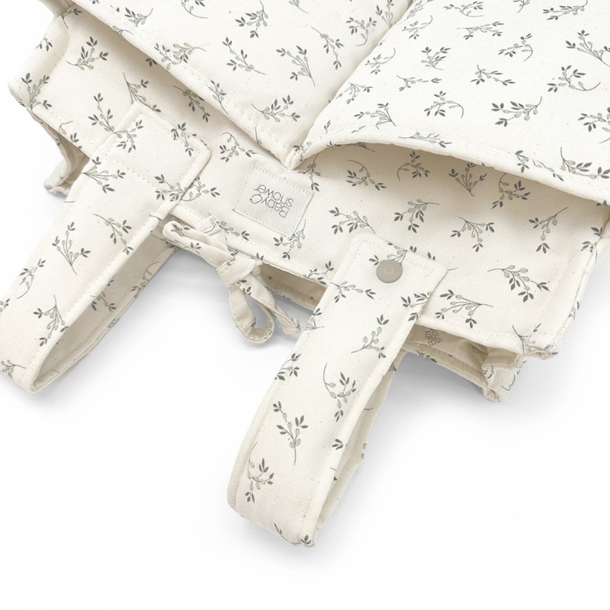 SAC À LANGER AUDREY Babyshower olive bloom canvas