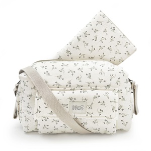 Sac à langer CAMILA Babyshower olive bloom canvas