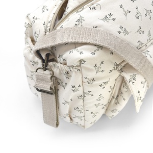 Sac à langer CAMILA Babyshower olive bloom canvas