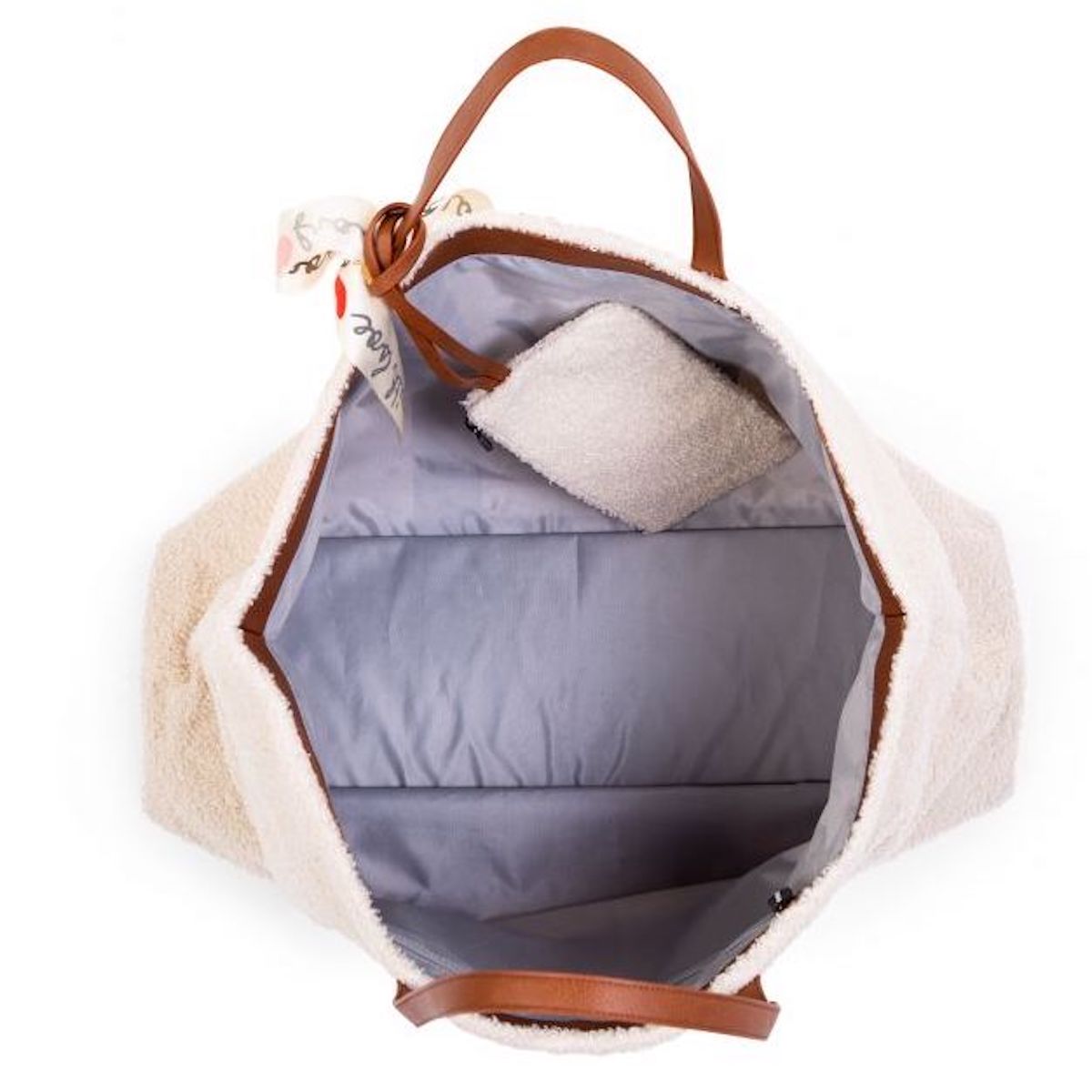 Sac à langer FAMILY BAG Childhome Teddy Ecru