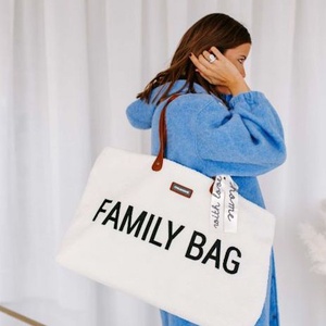 Sac à langer FAMILY BAG Childhome Teddy Ecru