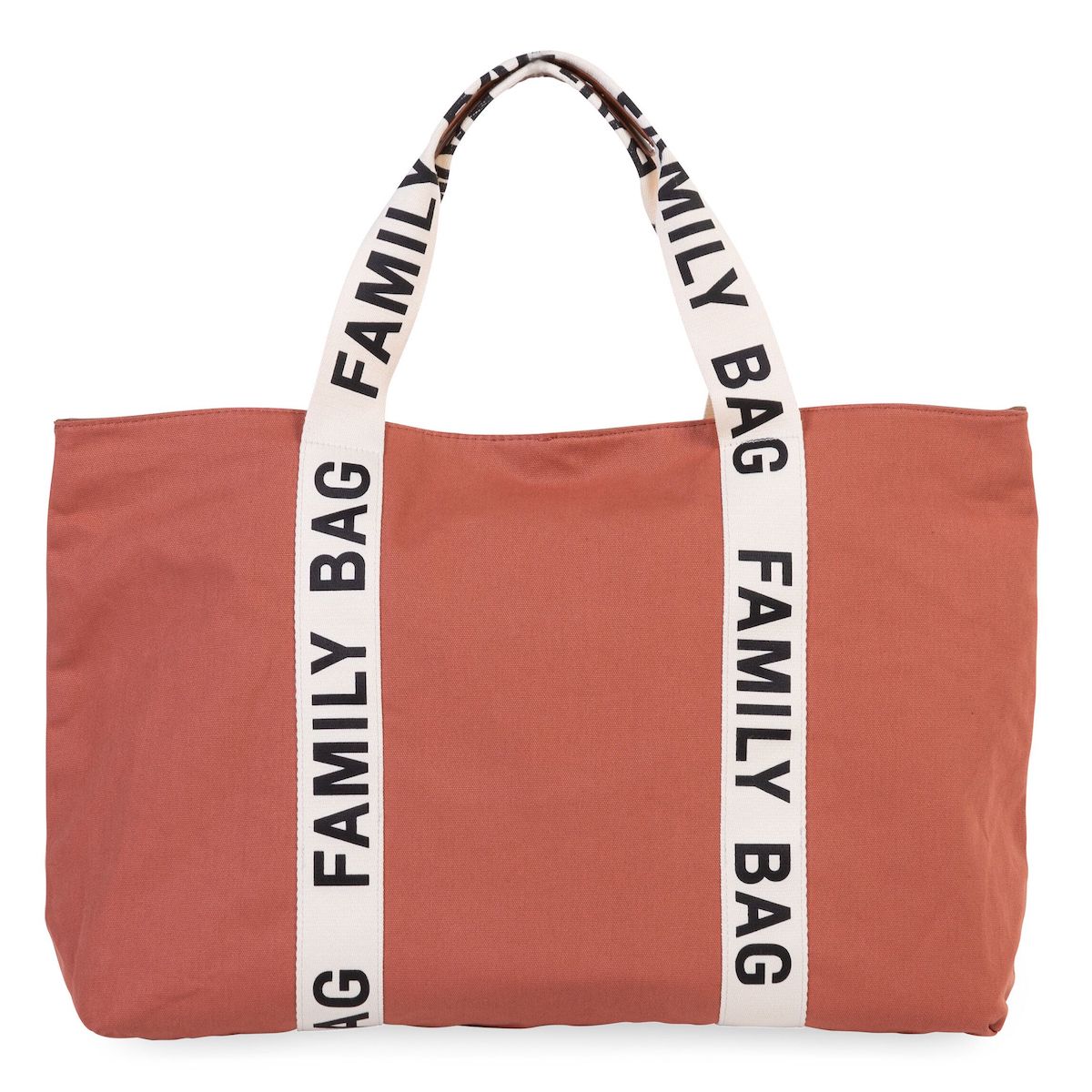 Sac à langer FAMILY BAG SIGNATURE CANVAS Signature Canvas Childhome Terracotta