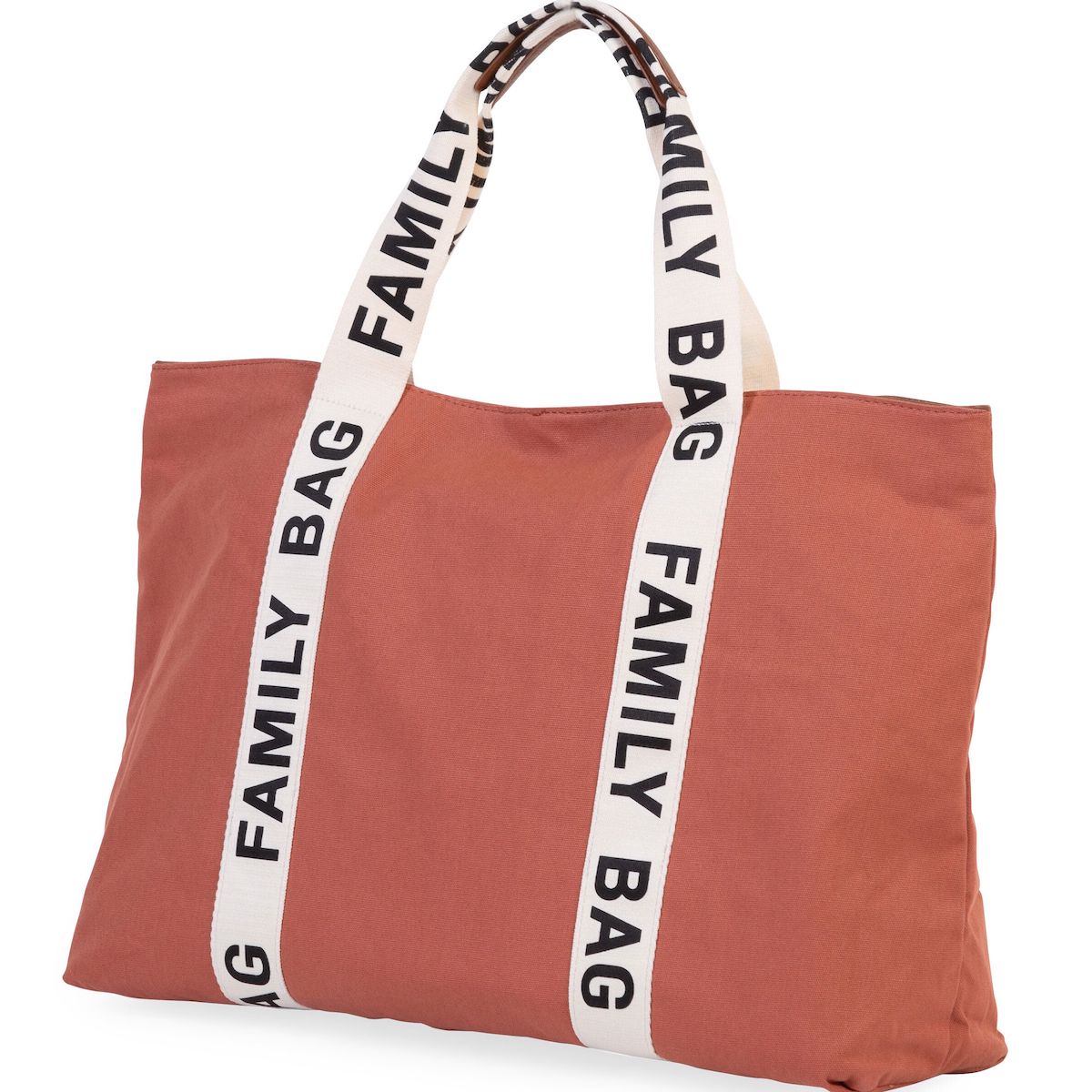 Sac à langer FAMILY BAG SIGNATURE CANVAS Signature Canvas Childhome Terracotta