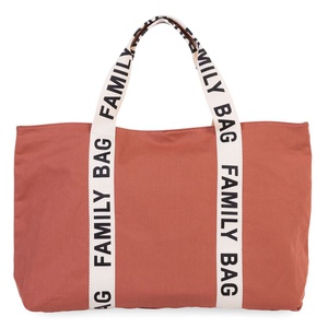Sac à langer FAMILY BAG SIGNATURE CANVAS Signature Canvas Childhome Terracotta