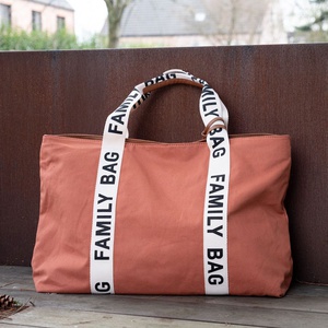Sac à langer FAMILY BAG SIGNATURE CANVAS Signature Canvas Childhome Terracotta
