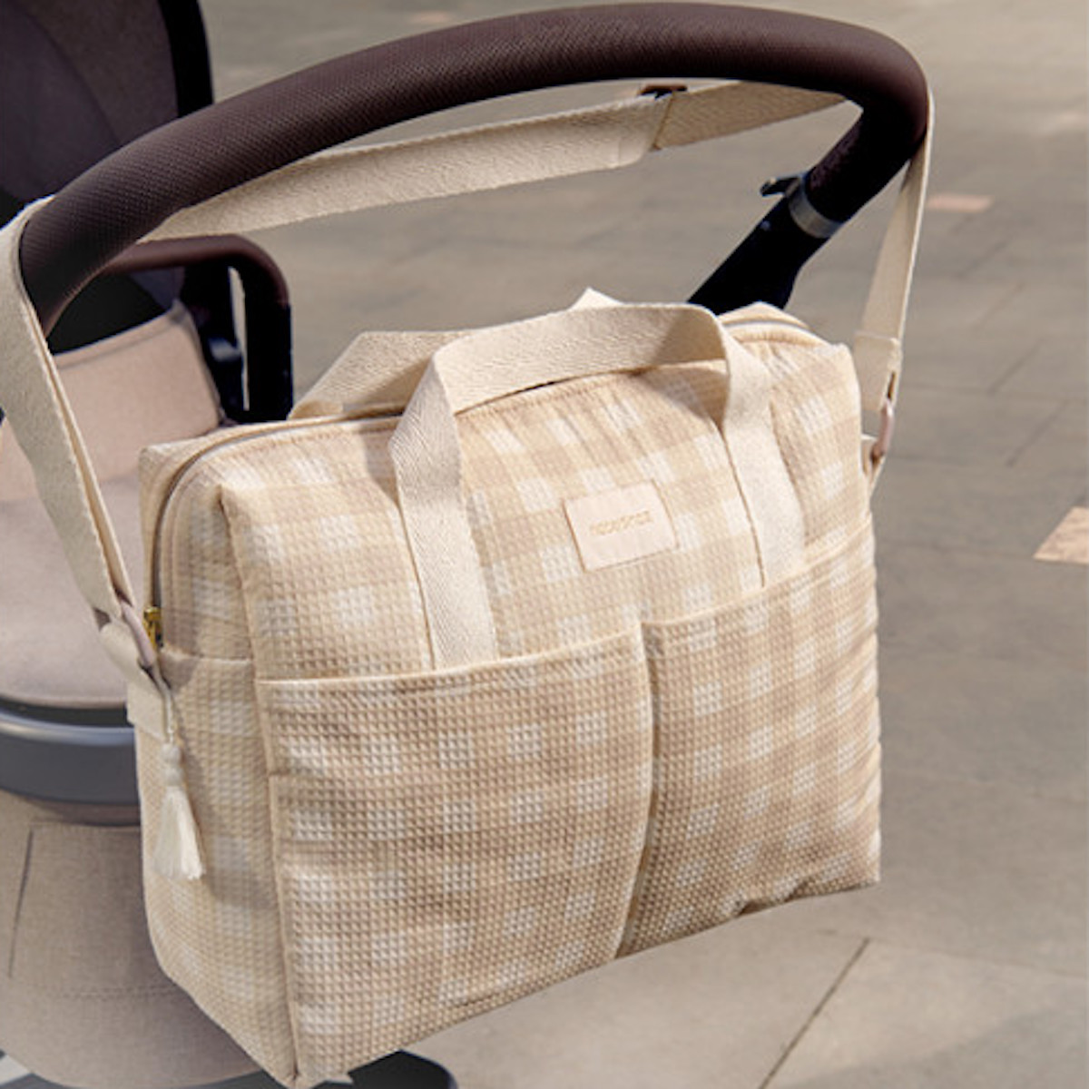 Sac à langer GALA Nobodinoz Ivory Checks