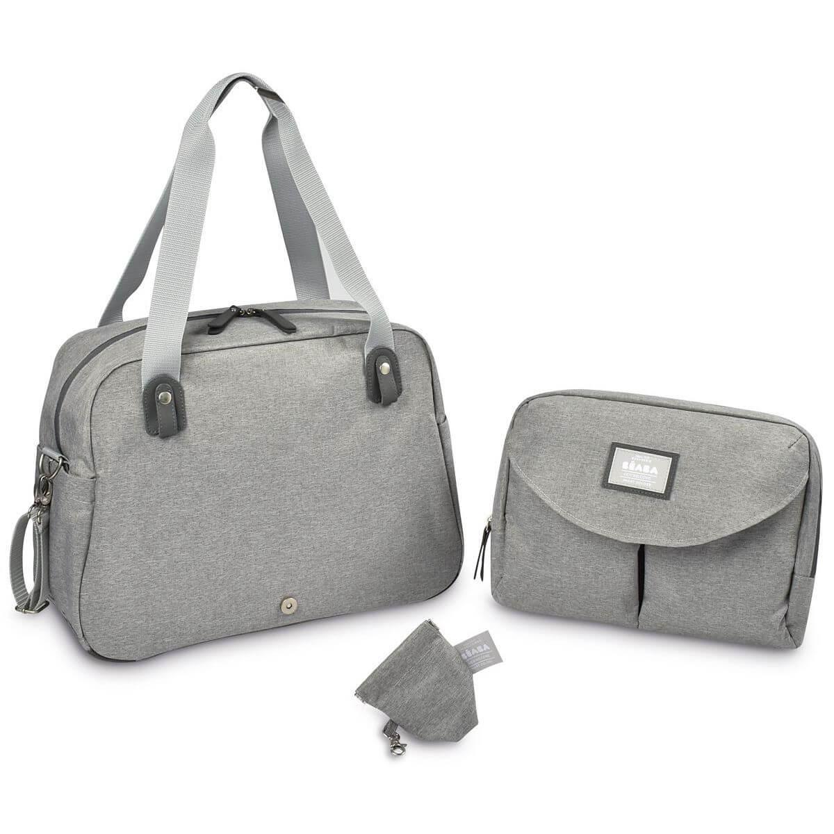 Sac à langer GENÈVE 2 Beaba gris chiné