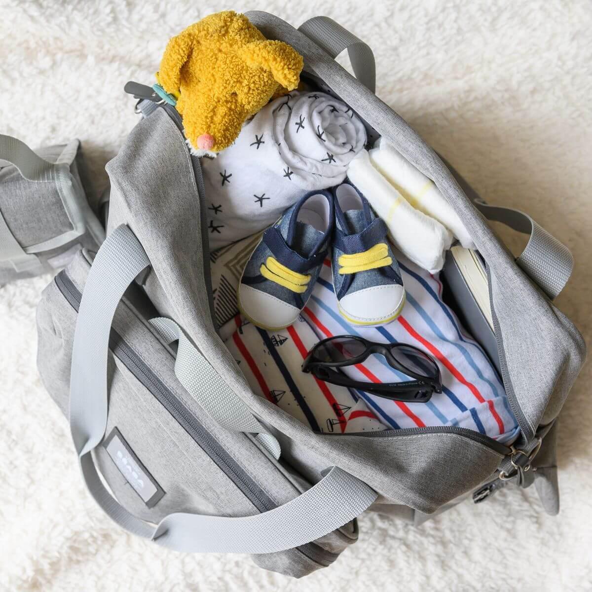 Sac à langer GENÈVE 2 Beaba gris chiné