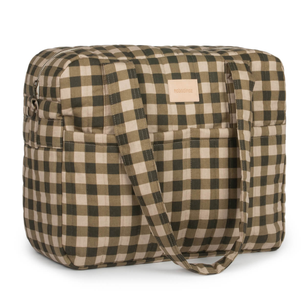 Sac à langer imperméable HYDE PARK Nobodinoz Green Checks