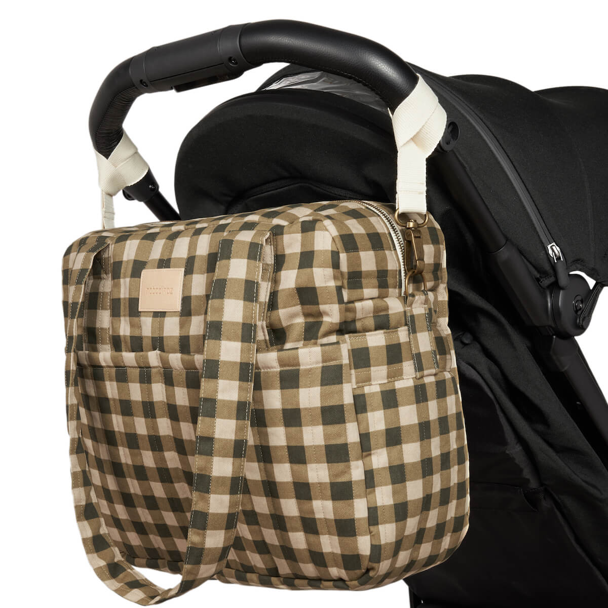 Sac à langer imperméable HYDE PARK Nobodinoz Green Checks