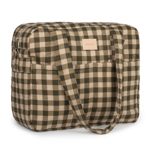 Sac à langer imperméable HYDE PARK Nobodinoz Green Checks