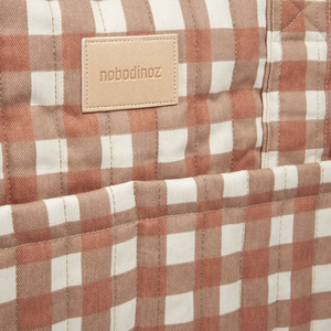 Sac à langer imperméable HYDE PARK Nobodinoz Terracotta Checks