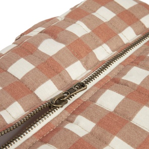 Sac à langer imperméable HYDE PARK Nobodinoz Terracotta Checks