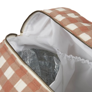 Sac à langer imperméable HYDE PARK Nobodinoz Terracotta Checks