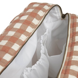 Sac à langer imperméable HYDE PARK Nobodinoz Terracotta Checks