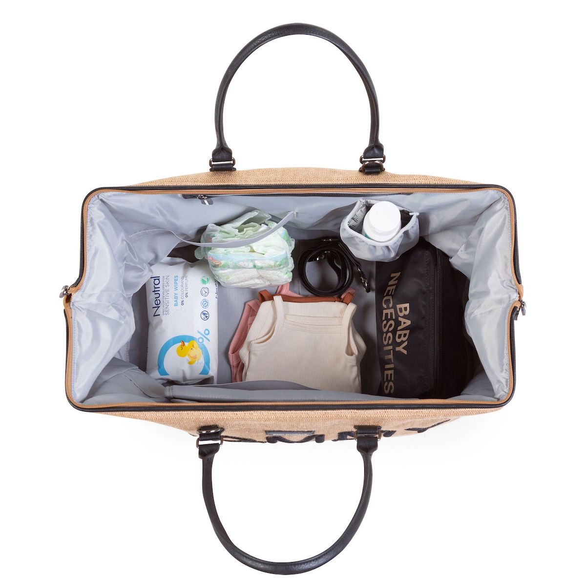 Sac à langer MOMMY BAG Childhome Raffia