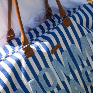 Sac à langer MOMMY BAG RAYURES Childhome Azul