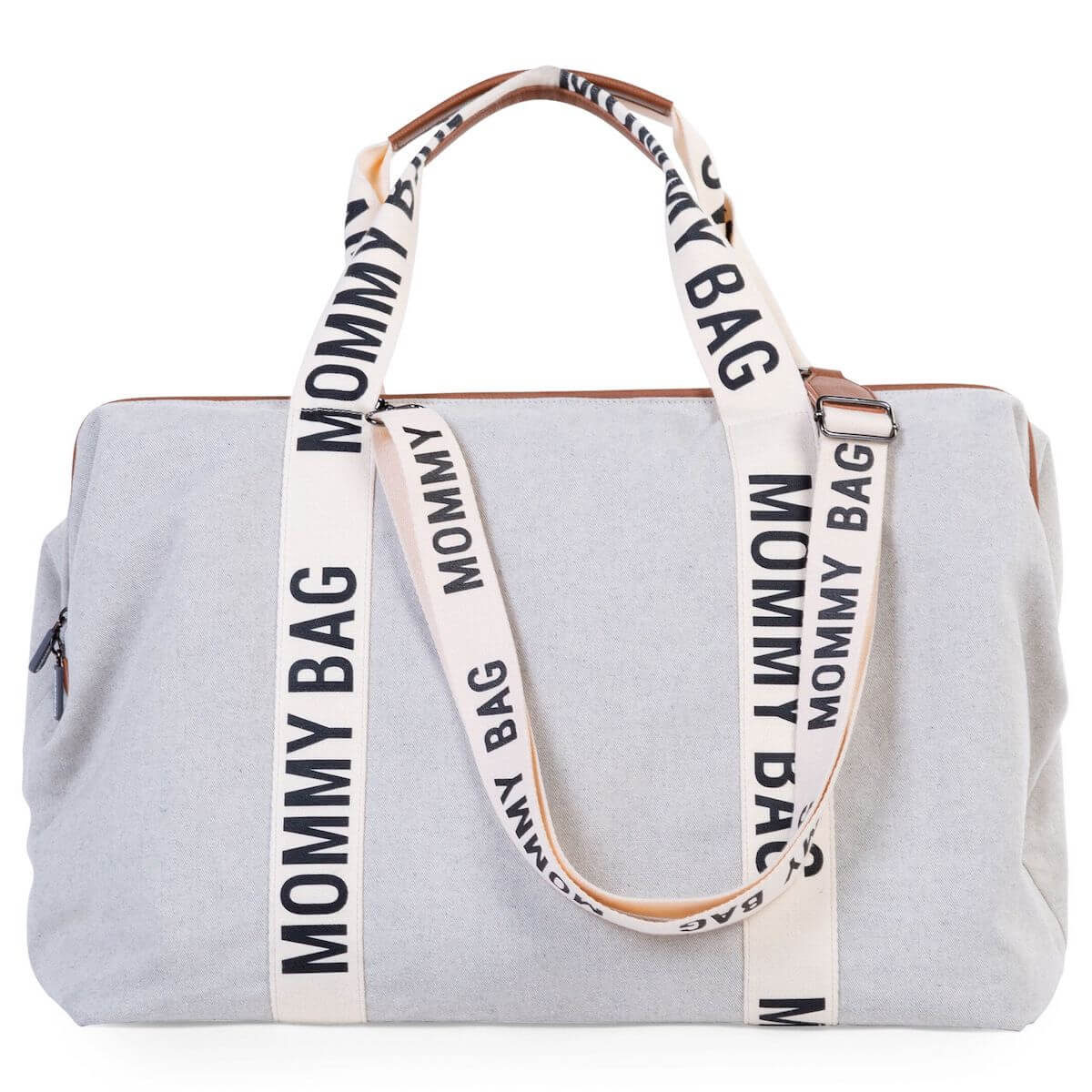 Sac à langer MOMMY BAG SIGNATURE CANVAS Childhome Blanco Roto