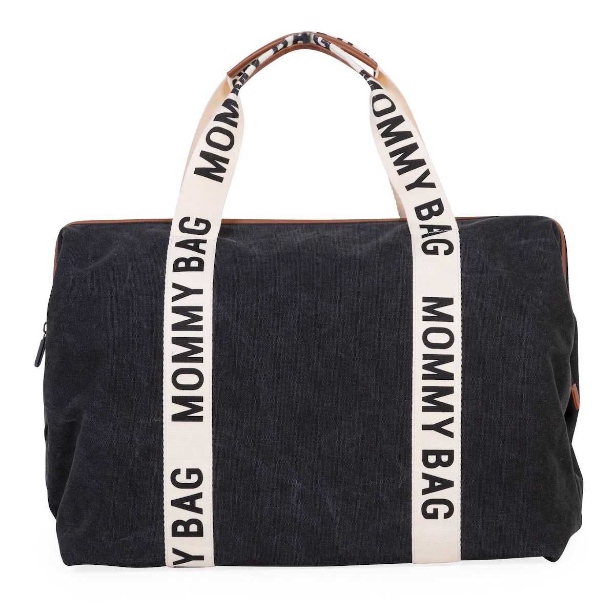 Sac à langer MOMMY BAG SIGNATURE CANVAS Childhome Negro