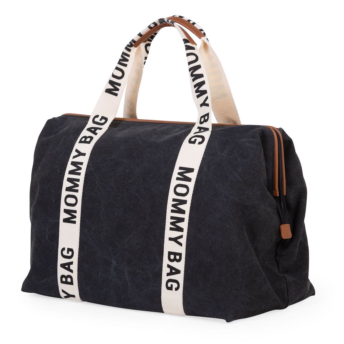 Sac à langer MOMMY BAG SIGNATURE CANVAS Childhome Negro