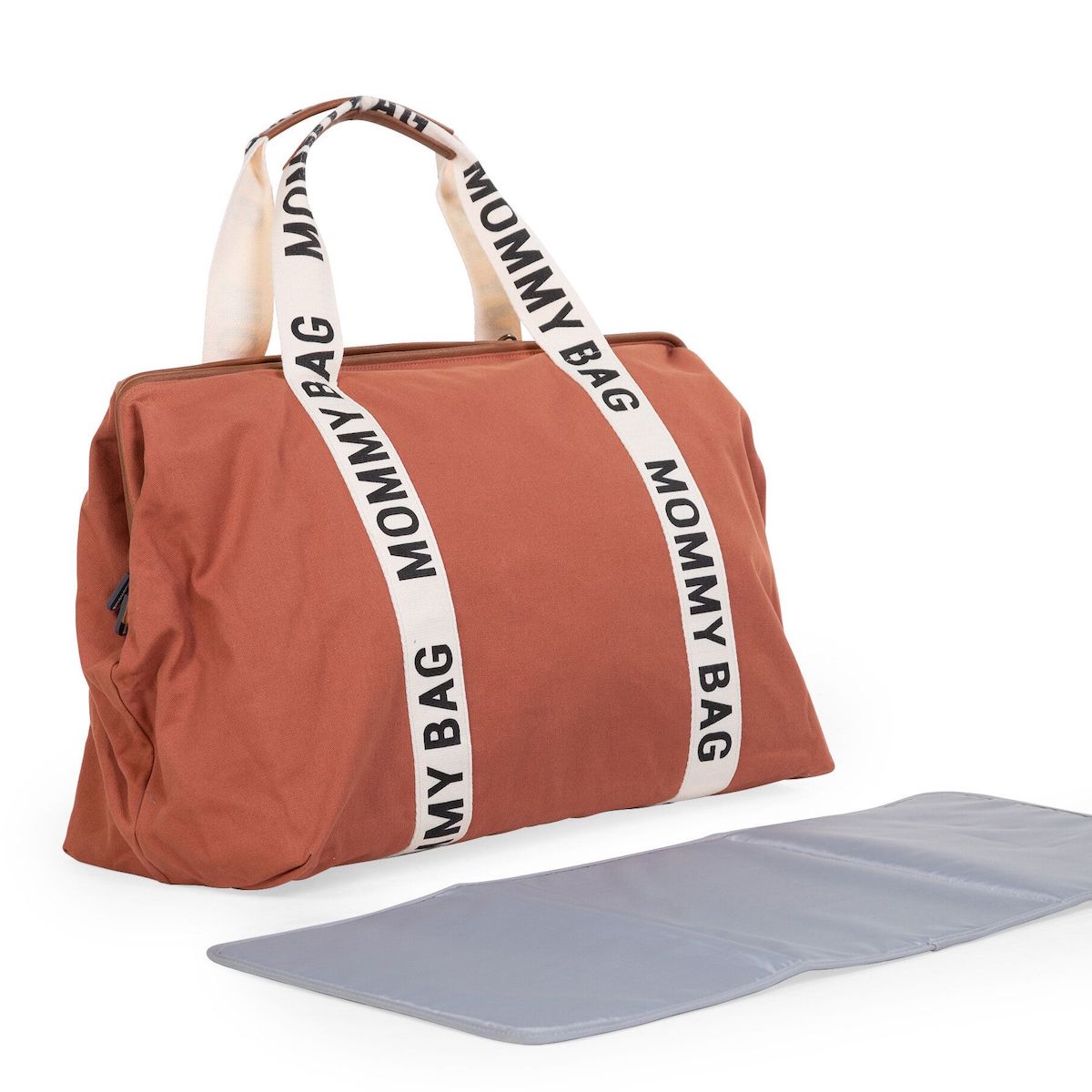 Sac à langer MOMMY BAG SIGNATURE CANVAS Childhome Terracotta