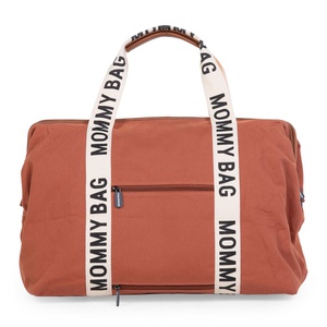 Sac à langer MOMMY BAG SIGNATURE CANVAS Childhome Terracotta