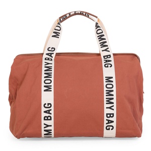 Sac à langer MOMMY BAG SIGNATURE CANVAS Childhome Terracotta